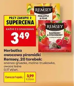 Biedronka Herbatka owocowa piramidki Remsey 20 torebek oferta