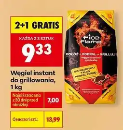 Biedronka Węgiel instant do grillowania, 1 kg oferta