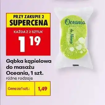 Biedronka Gąbka kąpielowa do masażu Oceania , 1 szt oferta