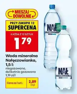 Biedronka Woda mineralna Nałęczowianka, 1,5 l oferta