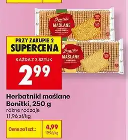 Biedronka Herbatniki maślane Bonitki , 250 g oferta