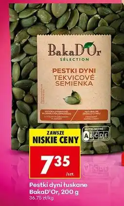 Biedronka Pestki dyni łuskane BakaD'Or, 200 g oferta