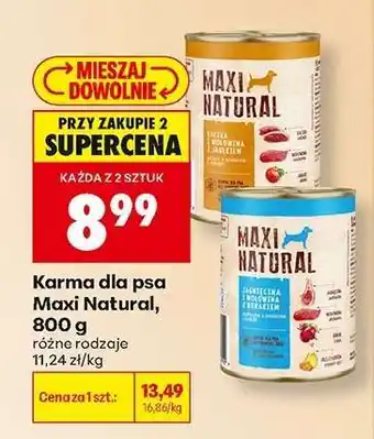 Biedronka Karma dla psa Maxi Natural, 800 g oferta