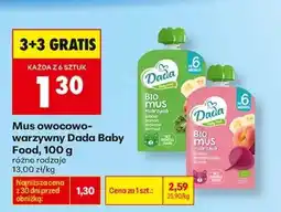 Biedronka Mus owocowo warzywny Dada Baby Food 100 g oferta