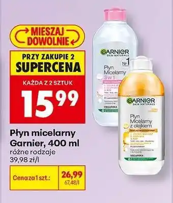 Biedronka Płyn micelarny Garnier 400 ml oferta
