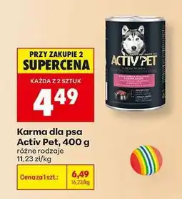 Biedronka Karma dla psa Activ Pet, 400 g oferta