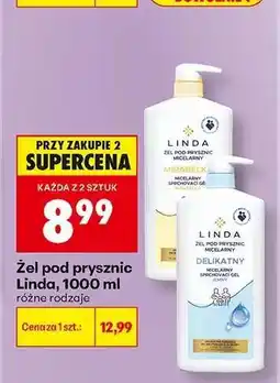 Biedronka Żel pod prysznic Linda, 1000 ml oferta