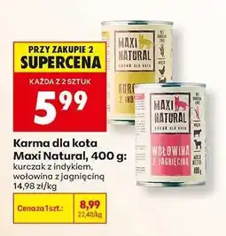 Biedronka Karma dla kota Maxi Natural, 400 g oferta