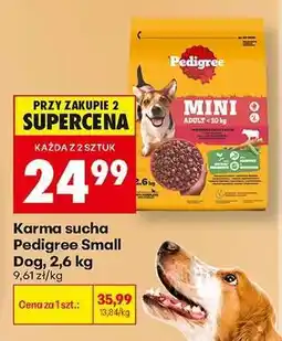 Biedronka Karma sucha Pedigree Small Dog, 2,6 kg oferta