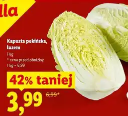 Lidl Kapusta pekińska luzem oferta