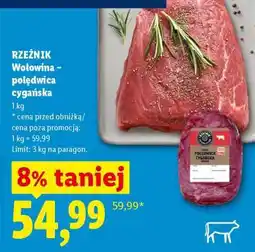 Lidl RZEŹNIK Wołowina – polędwica cygańska oferta