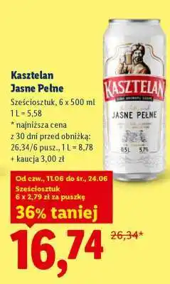 Lidl Kasztelan Jasne Pełne oferta