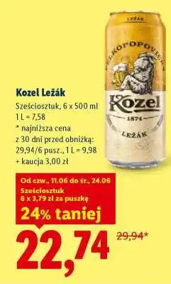 Lidl Kozel Ležák oferta