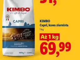 Lidl Kimbo Capri, kawa ziarnista oferta