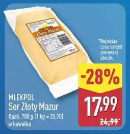 ALDI MLEKPOL Ser Złoty Mazur oferta