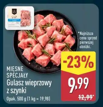 ALDI Gulasz wieprzowy z szynki oferta