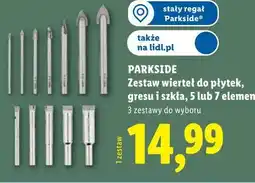 Lidl PARKSIDE Zestaw wierteł do płytek, gresu i szkła, 5 lub 7 elementów oferta
