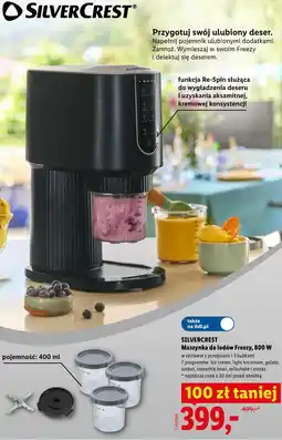 Lidl SILVERCREST Maszynka do lodów Freezy, 800 W oferta