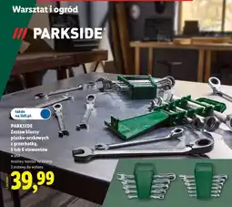 Lidl PARKSIDE Zestaw kluczy płasko-oczkowych z grzechotką, 5 lub 6 elementów oferta