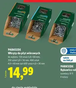 Lidl PARKSIDE Wkręty do płyt wiórowych oferta