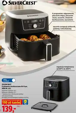 Lidl SILVERCREST Frytkownica beztłuszczowa Air Fryer, 2000 W oferta