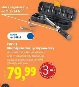 Lidl CRIVIT Klucz dynamometryczny rowerowy oferta