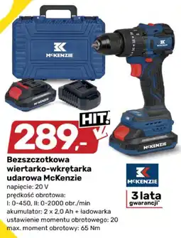 Bricomarche Bezszczotkowa wiertarko-wkrętarka udarowa McKenzie oferta
