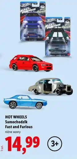Lidl HOT WHEELS Samochodzik Fast and Furious oferta