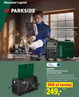 Lidl PARKSIDE Spawarka inwertorowa na drut samoosłonowy, 120 A oferta