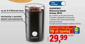 SILVERCREST Elektryczny młynek do kawy, 180 W