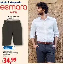 Lidl ESMARA MEN Szorty męskie z bawełną oferta