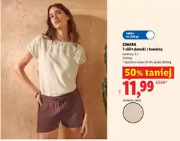 Lidl ESMARA T-shirt damski z bawełny oferta