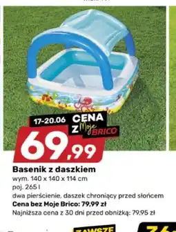 Bricomarche Basenik z daszkiem oferta