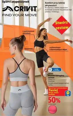 Lidl CRIVIT Biustonosz lub legginsy sportowe oferta