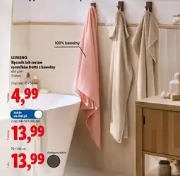 Lidl LIVARNO Ręcznik lub zestaw ręczników frotté z bawełny oferta