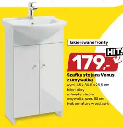 Bricomarche Szafka stojąca Venus z umywalką oferta