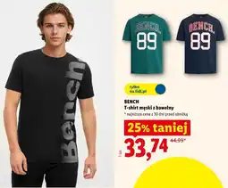 Lidl BENCH T-shirt męski z bawełny oferta