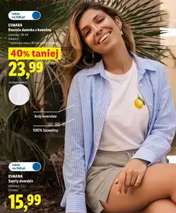 Lidl ESMARA Koszula damska z bawełny oferta