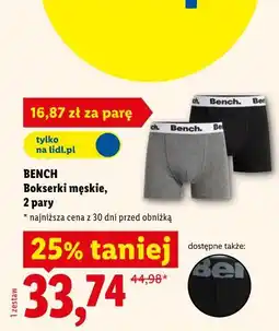 Lidl BENCH Bokserki męskie, 2 pary oferta