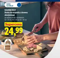 Lidl SILVERCREST Deska do krojenia z drewna akacjowego oferta