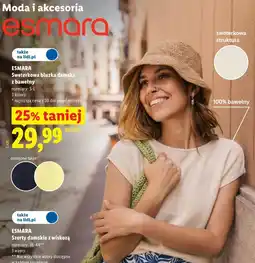 Lidl ESMARA Sweterkowa bluzka damska z bawełny oferta