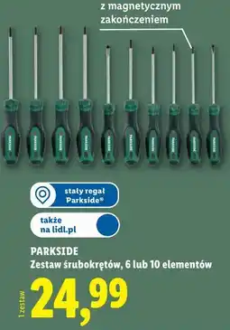 Lidl PARKSIDE Zestaw śrubokrętów, 6 lub 10 elementów oferta