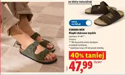 Lidl ESMARA MEN Klapki skórzane męskie oferta