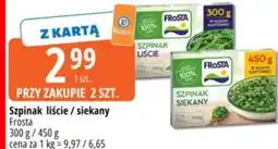 E.Leclerc Szpinak liście / siekany Frosta oferta
