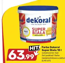 Bricomarche Farba Dekoral Super Biała oferta
