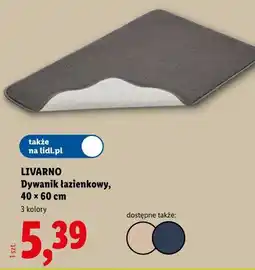 Lidl LIVARNO Dywanik łazienkowy, 40 x 60 cm oferta