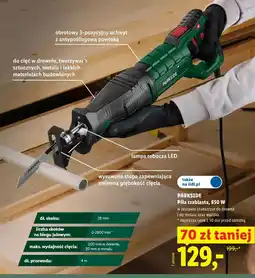 Lidl PARKSIDE Piła szablasta, 850 W oferta