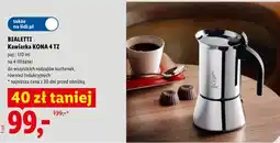 Lidl BIALETTI Kawiarka KONA 4 TZ oferta