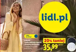 Lidl ESMARA Tunika-sukienka damska z bawełny muślinowej oferta