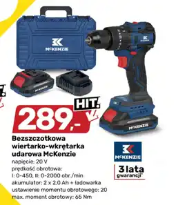 Bricomarche Akumulatorowa wiertarko-wkrętarka McKenzie oferta